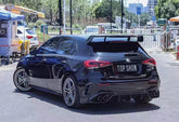 Mercedes Benz A-Class A45 A35 A220 W177 2019-ON with Aftermarket Parts - Rear Roof Spoiler Pre-preg Carbon Fiber from TAKD Carbon
